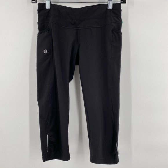 Athleta‎ Stash Pocket Capri Women's Activewear Leggings - Black XS - Picture 2 of 7